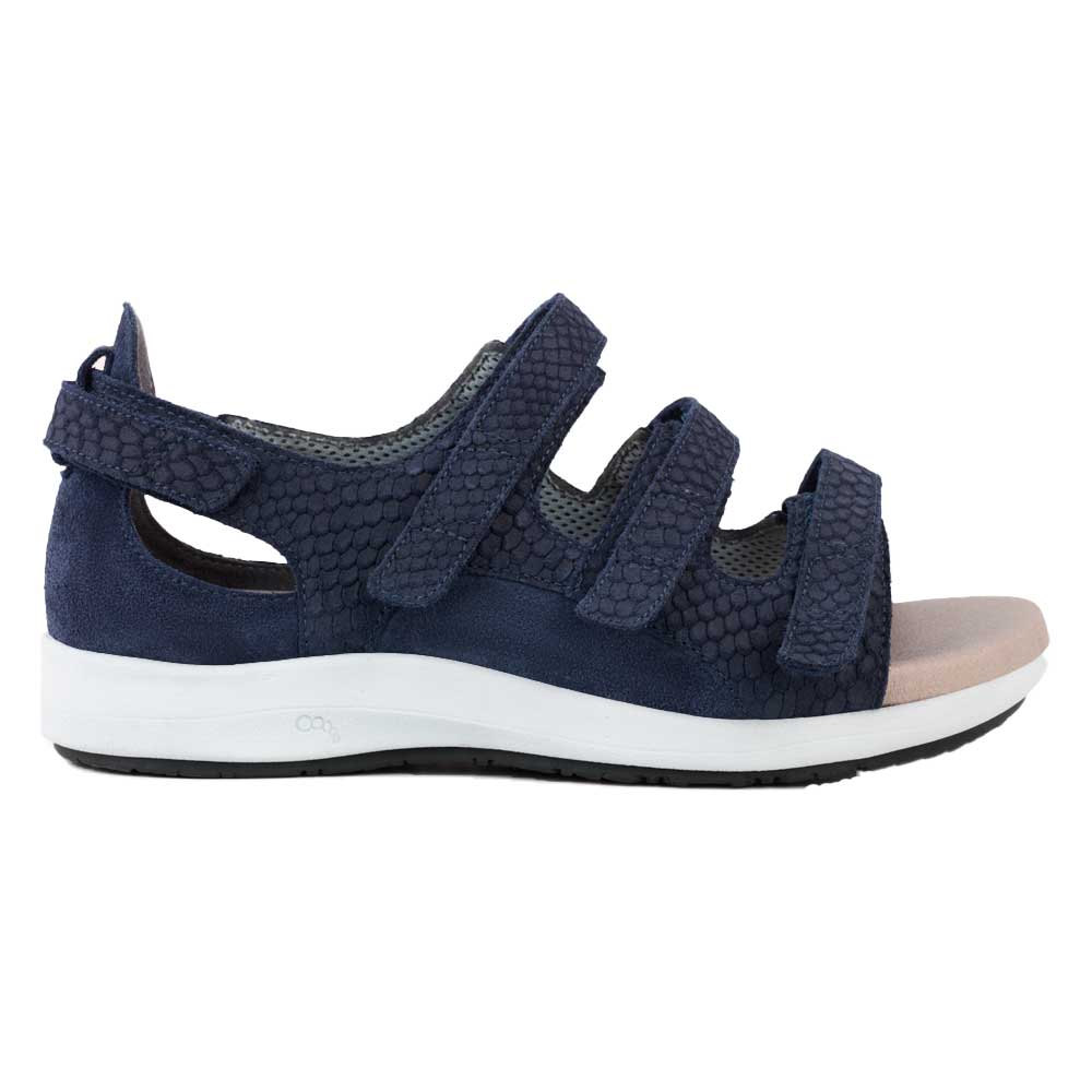 Skygge Vandret utilgivelig Damesandal med 3 velcroremme fra New Feet